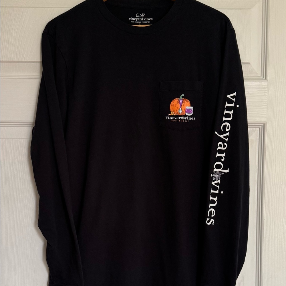 Vineyard Vines Men’s Black Long Sleeve Tee
